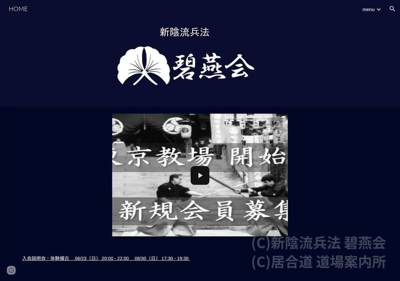 新陰流兵法 碧燕会